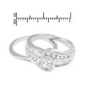 2.95ctw CZ Ring in 925 Sterling Silver- Size 6, 8