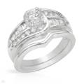 2.95ctw CZ Ring in 925 Sterling Silver- Size 6, 8