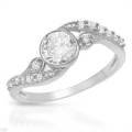 2.20ctw CZ 925 Sterling Silver Ring- Size 7