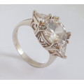 **925 Sterling Silver**5.00ctw CZ Ring- Size 7