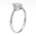 1.15ctw CZ Dress Ring in 925 Sterling Silver- Size 6.5
