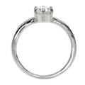 925 Sterling Silver 2.10ctw Cubic Zirconia Dress Ring- Size 6, 7