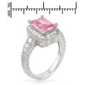 925 Sterling Silver 3.47ctw Cubic Zirconia Dress Ring- Size 4.5