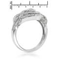 0.81ctw Cubic Zirconia in Silver Ring- Size 7.5