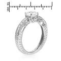 2.75ctw Cubic Zirconia 925 Sterling Silver Engagement Ring- Size 7