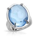 Simulated Topaz Dress Ring- Size 7