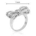 0.50ctw CZ Bow Dress Ring in 925 Sterling Silver- Size 8