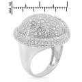 CubicZirconia Dress Ring in 925 Sterling Silver- Size 8