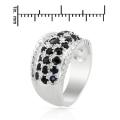 3.38ctw Natural Sapphire Band in Silver- Size 7