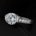 2.24ctw CZ Style ring in Stainless Steel Size 7