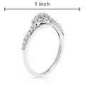 0.95ctw CZ Dress Ring in 925 Sterling Silver- Size 6/7