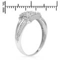 1.60ctw CZ Cluster Ring in Silver- Size 7