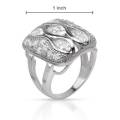 7.10ctw CZ 925 Sterling Silver Dress Ring**Size 8
