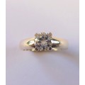 0.75ct CZ Solitaire Ring in Silver- Size N