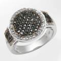 0.53ctw Natural Diamond Ring in 925 Sterling Silver