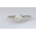 0.42ct Diamond Solitaire Ring 14K White Gold