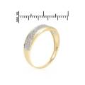 0.14ctw Natural Diamond Band in 10K Yellow Gold