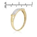 0.076ctw Natural Diamond Band in 10K Yellow Gold