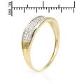 0.099ctw Cluster Diamond Band in 10K Yellow Gold