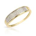 0.099ctw Cluster Diamond Band in 10K Yellow Gold