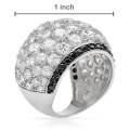 20CTW!! 12.7GRAMS!! Dress Ring in 925 Sterling Silver- Size 7/8