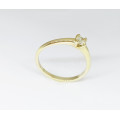 0.3ct Solitiare Diamond ring in 9K Yellow Gold