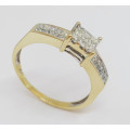 1.16ctw Diamond Ring in 14k Yellow Gold