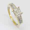 1.16ctw Diamond Ring in 14k Yellow Gold