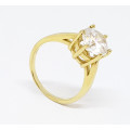 2.2ct Solitaire Ring in 14ct Yellow Gold -Size 6