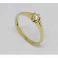 0.242ct Diamond Ring in 9k Yellow Gold