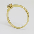 0.34ct Diamond Solitaire ring in 9K Yellow Gold