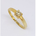 0.24ct Diamond Ring in 9k Yellow Gold