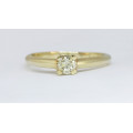 0.24ct Diamond Solitaire Ring in 9K Yellow Gold