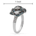 0.59ctw Natural Diamond Floral Ring Size 7 / 9 / 10