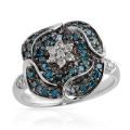 0.59ctw Natural Diamond Floral Ring Size 7 / 9 / 10