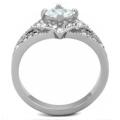 0.63ct CZ Stainless Steel Ring