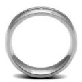 0.03ct CZ Stainless Steel Wedding Band* Size 11 /13