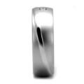 0.03ct CZ Stainless Steel Band- Size 7.75