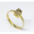 0.54 ct Natural Diamond in 9k Yellow Gold