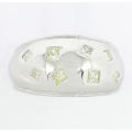 *Exclusive Jewelry* 0.42 ctw Natural Diamond Dome Shaped Ring in 9K White Gold