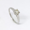 0.38ct Diamond Solitaire Ring in 14K White Gold