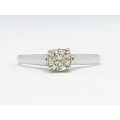 0.38ct Diamond Solitaire Ring in 14K White Gold