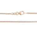 50cm 9ct Two Tone White and Rose Gold Franco Necklace, 1.45mm wide