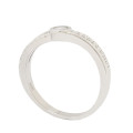 0.10ctw Petite Double Band Style Ring in Silver