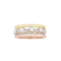 3 Piece Eternity Ring Set in Silver- Size 6.5