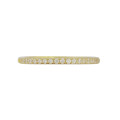 Yellow Gold Plated 0.19ctw Cubic Zirconia Eternity Band in 925 Sterling Silver- Size O