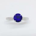 Blue Sapphire Ring in 925 Sterling Silver