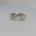 3mm Diamond Studs in 925 Sterling Silver