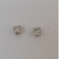 0.24ctw / 3mm Diamond Studs in Silver