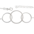 Interlinked Circles and Rolo Style Bracelet